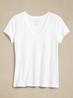 Banana Republic Vintage 100% Cotton V-Neck T-Shirt